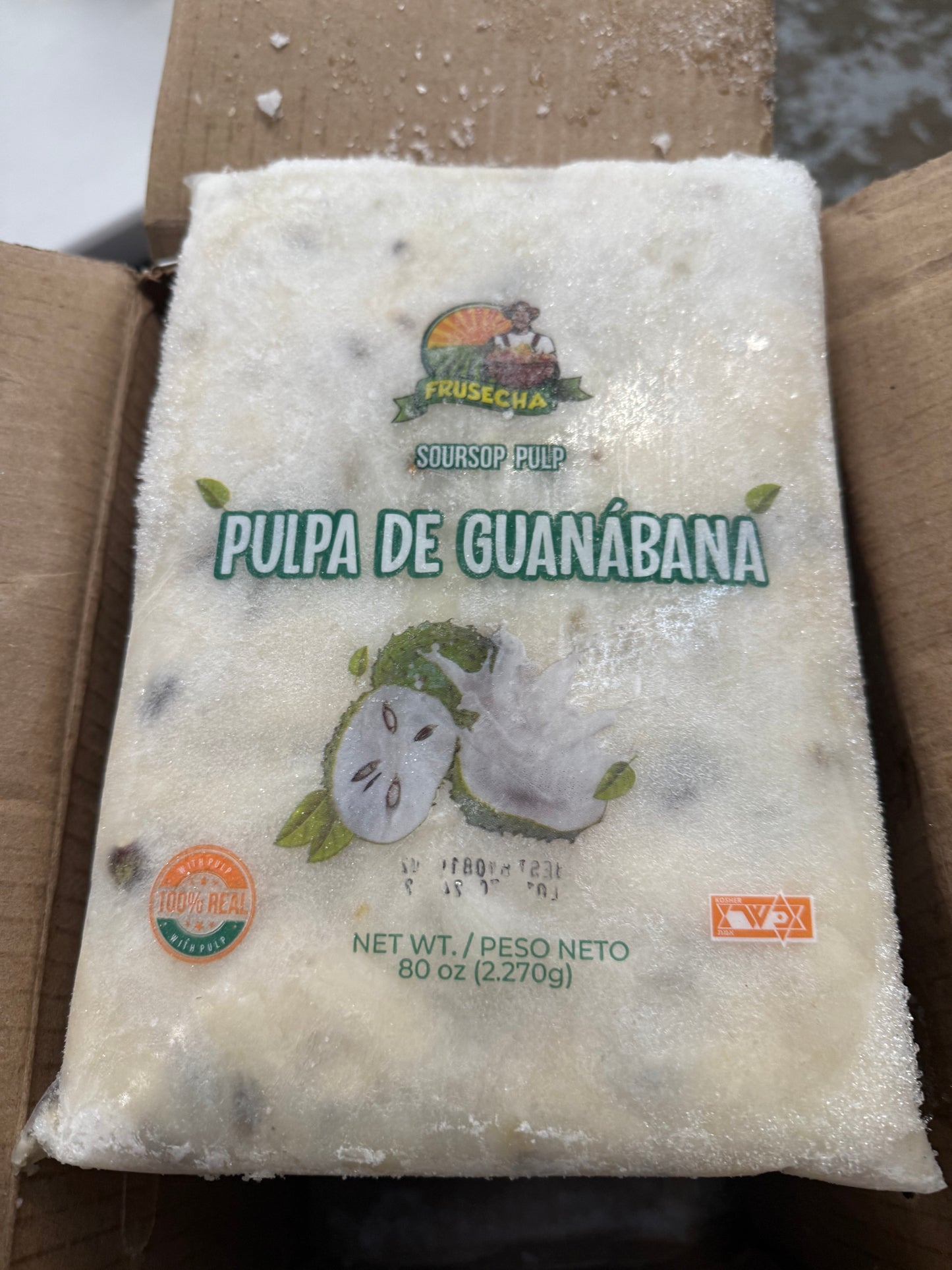Pulpa de Guanabana 5/5Lbs CAGE